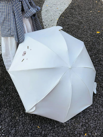 Cute and grown-up folding seal umbrella for all weather conditions 