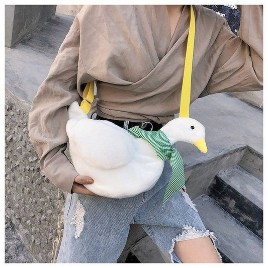 ガチョウぬいぐるみショルダー｜SNS映えふわもこバッグ