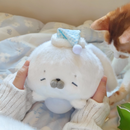[Goodnight Seal] Remote control included! High-quality fluffy, soothing night light