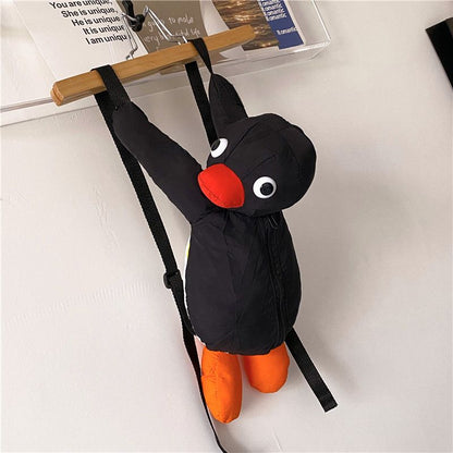 ペンギンファミリーぬいぐるみリュック｜大容量かわいいバッグ