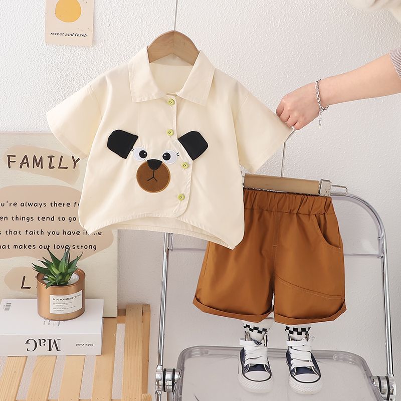 【お洒落で可愛い】クマちゃんシャツセット