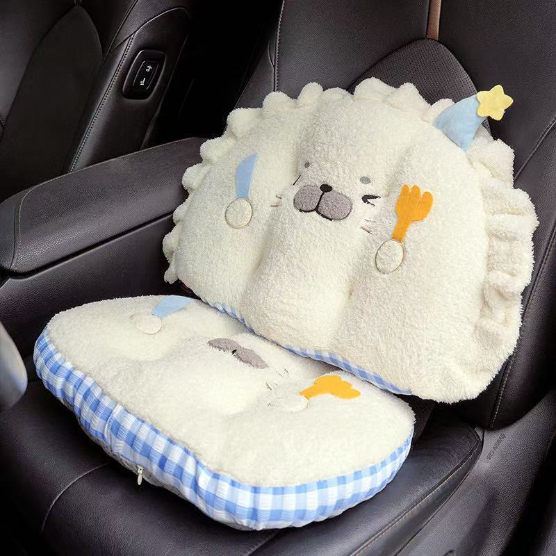 かわいいアザラシクッションオフィス長時間座り対策癒しお尻サポートチェアパッド