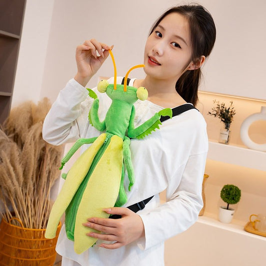 カマキリトンボぬいぐるみバッグリュック小銭入れ可愛い昆虫バッグ誕生日プレゼント