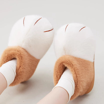 肉球に包まれる幸せ✨雪球ねこあしシューズ｜もふもふ極暖・親子でお揃い