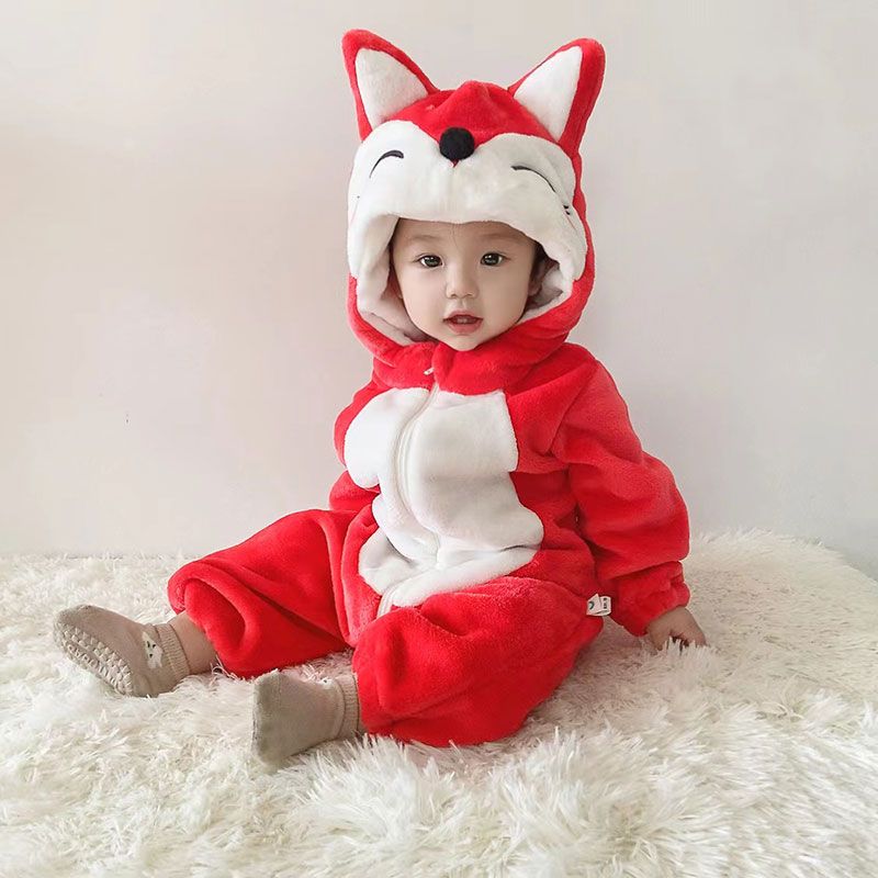 Fluffy & cute! Dragon Panda Pikachu Animal Kigurumi Baby Romper