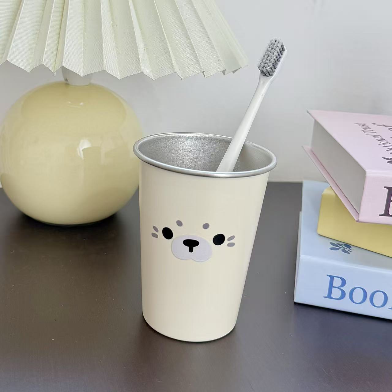 可愛いアザラシ304ステンレス歯磨きコップおしゃれギフト