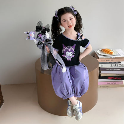 お洒落な韓国風クロミちゃん子供服セット