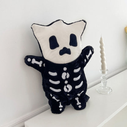 スカルリュック｜ブラックでクールなぬいぐるみ風バッグ