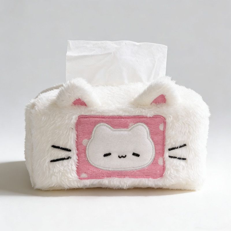 【大人可愛い】猫のぬいぐるみティッシュケース