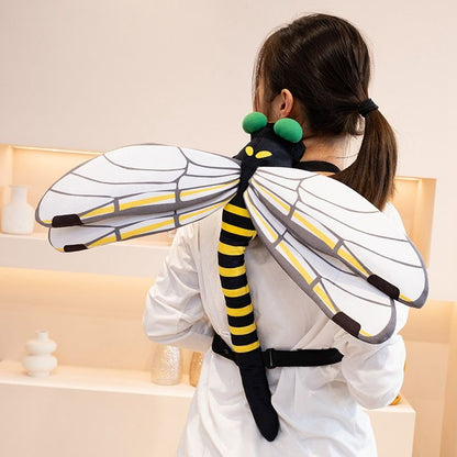 カマキリトンボぬいぐるみバッグリュック小銭入れ可愛い昆虫バッグ誕生日プレゼント
