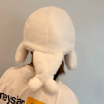 インパクト大のアザラシぬいぐるみハット面白仮装コーデ小物