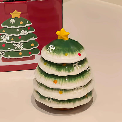 クリスマステーブルデコレーションツリー型陶器ディッシュセット食卓雰囲気作りギフト