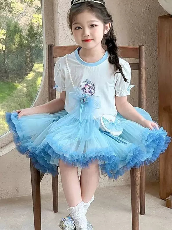 女童夏季套装2026新款 超好看女宝宝库洛米洋气儿童洛丽塔两件套