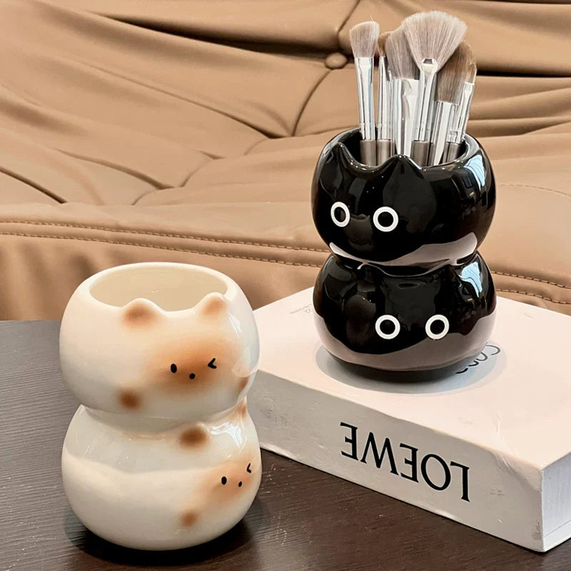 シャムネコ高見えコスメ収納デスクペン立て