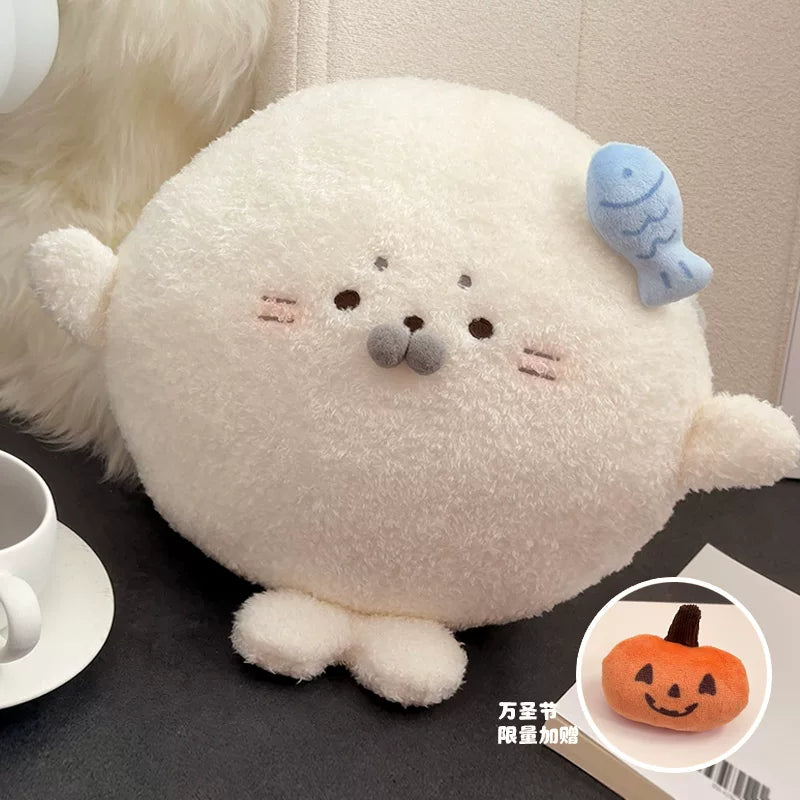 【2WAY防寒】アザラシのあったかハンドウォーマー抱き枕