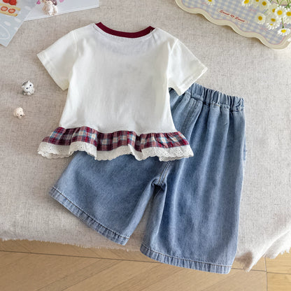 ハローキティシャツ&デニムセットアップ