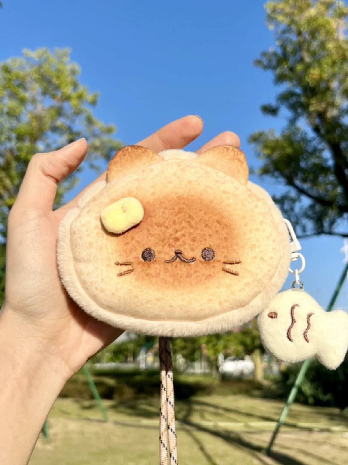 トースト猫耳ポーチペンケースシャムキジトラ高見え自分へのご褒美