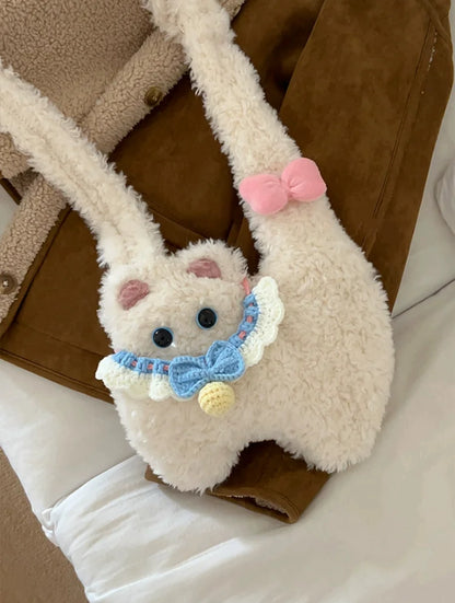 ねこぬいぐるみショルダー｜可愛い通勤斜めがけ・肩がけバッグ