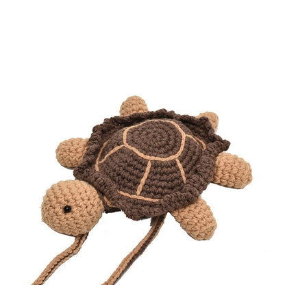 Crocheted Sea Turtle Bag | A cute shoulder bag that parents and children can enjoy 
