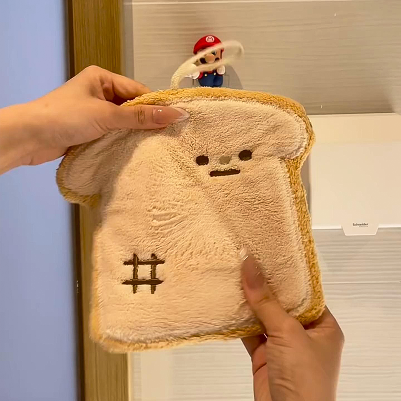 力パン型ハンドタオルキッチン洗面所用かわいいインテリアギフト自分へのご褒美