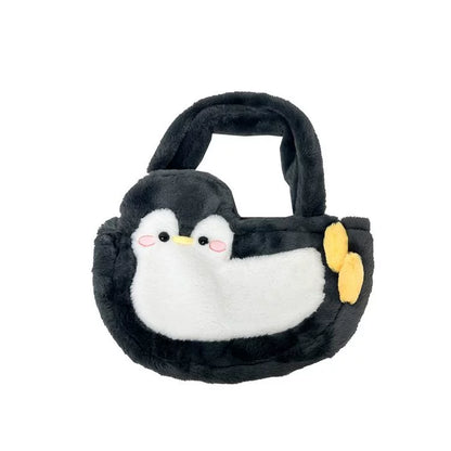 ぬいぐるみペンギンバッグ｜寝袋風デザインのトートバッグ