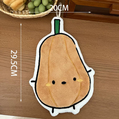 野菜モチーフ超吸水速乾ハンドタオル