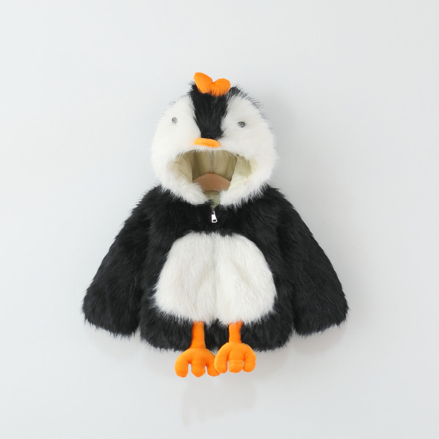 【なりきりペンギン】裏起毛の極暖ベビー・キッズコート