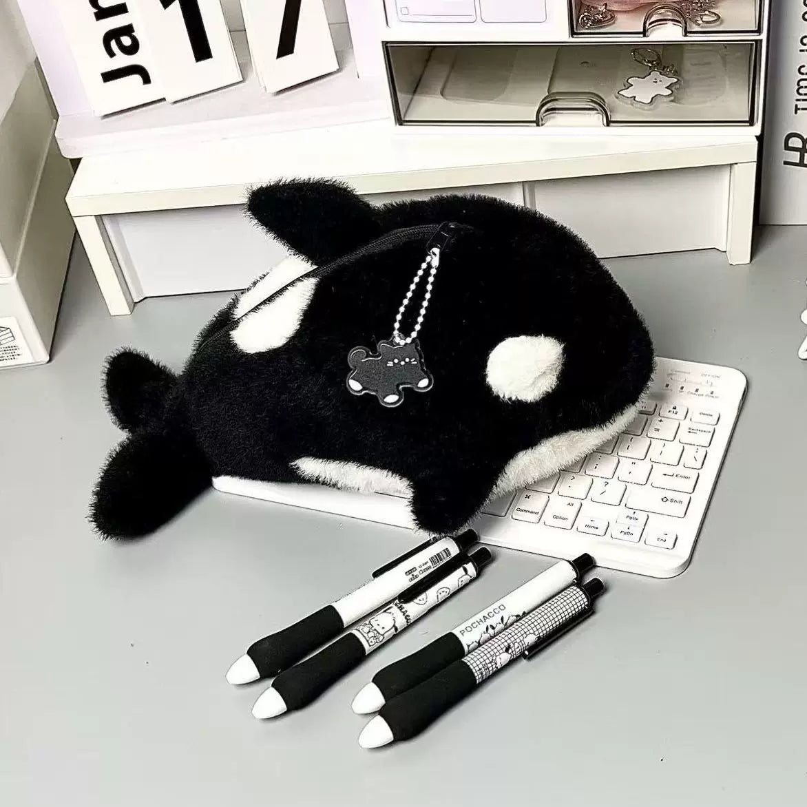 ぬいぐるみアニマル筆箱お昼寝枕多機能ポーチ学生デスク収納雑貨ギフト