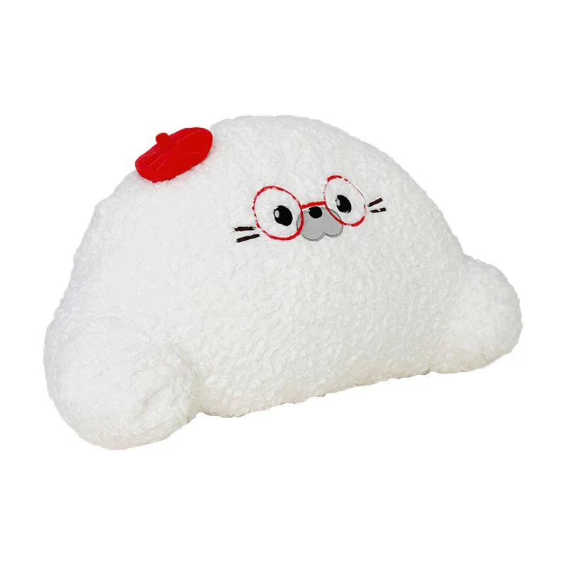 オリジナルかわいいアザラシ抱き枕ベッドソファ用大型背もたれ腰サポートクッション