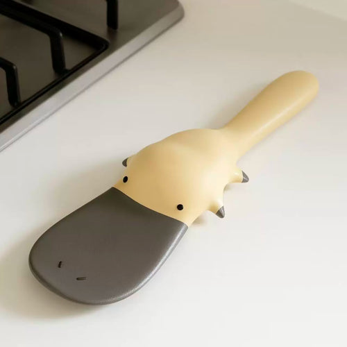 カモノハシ型ノンスティックしゃもじ自立式耐熱かわいいデザイン調理便利グッズキッチンギフト