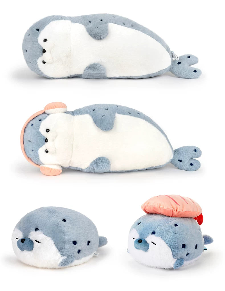 【至福の抱き心地】もっちりアザラシ抱き枕｜癒やしの特大海獺ぬいぐるみ