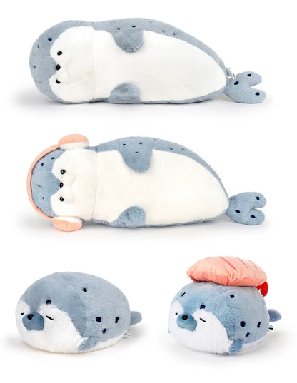 【至福の抱き心地】もっちりアザラシ抱き枕｜癒やしの特大海獺ぬいぐるみ