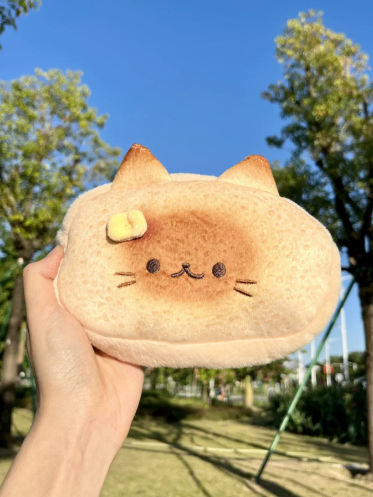 トースト猫耳ポーチペンケースシャムキジトラ高見え自分へのご褒美