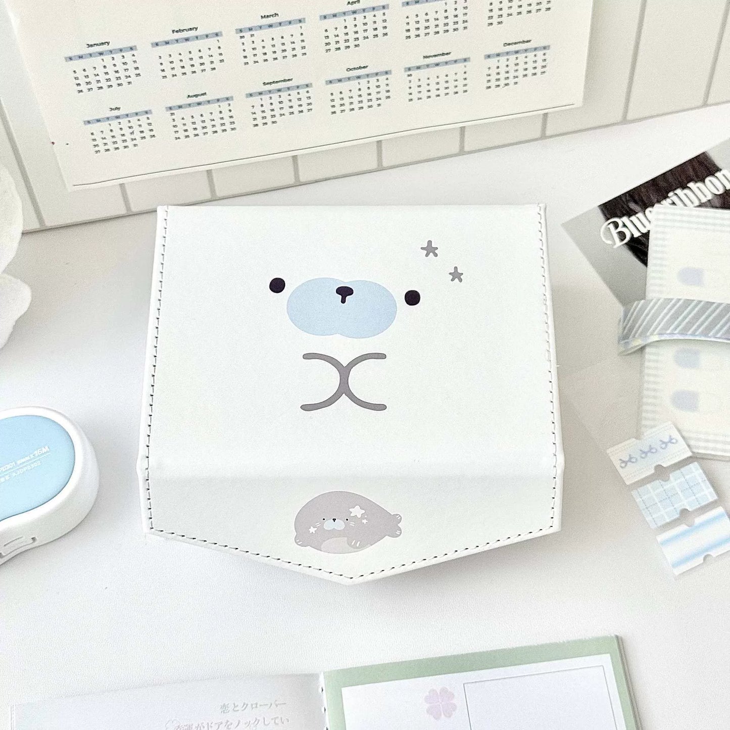 アザラシのPUレザー製トレカ収納ケース