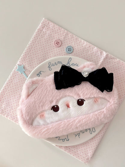 夢心地もこもこアニマルペンケース大容量収納コスメポーチ自分ご褒美ギフト