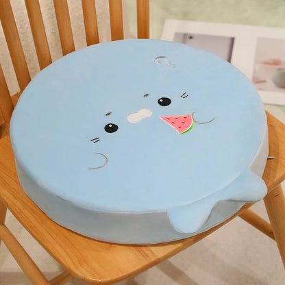 アザラシのふかふか厚手チェアクッション