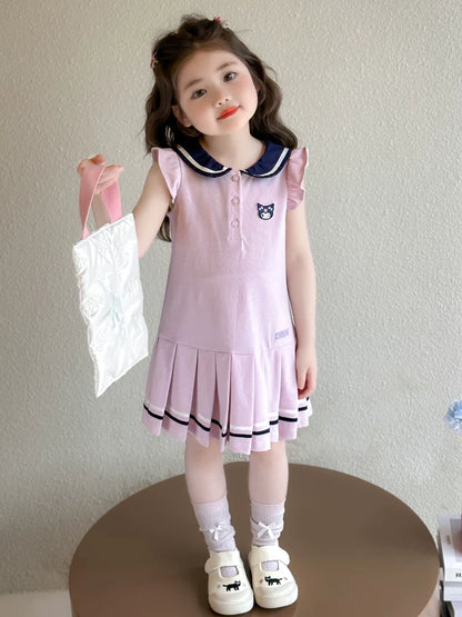 クロミちゃんノースリーブプリーツワンピ