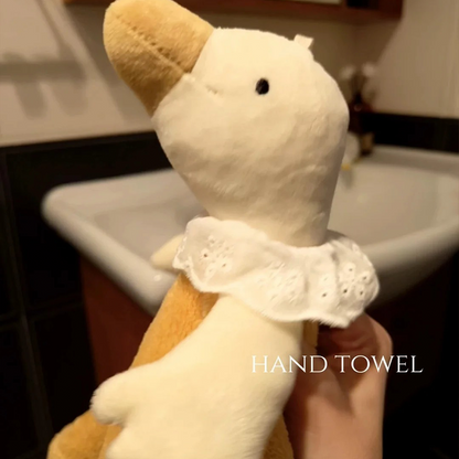 アヒル形超吸水ハンドタオル吊り下げ式珊瑚フリース