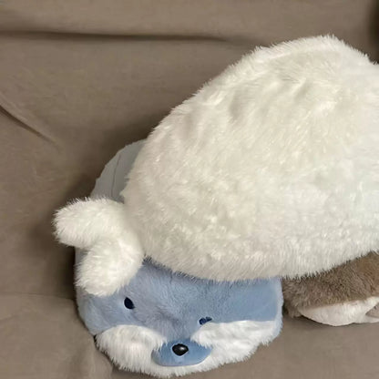 【おやすみタイムの相棒】もっちりアザラシ抱き枕｜究極の癒やしを届ける海獺ぬいぐるみ