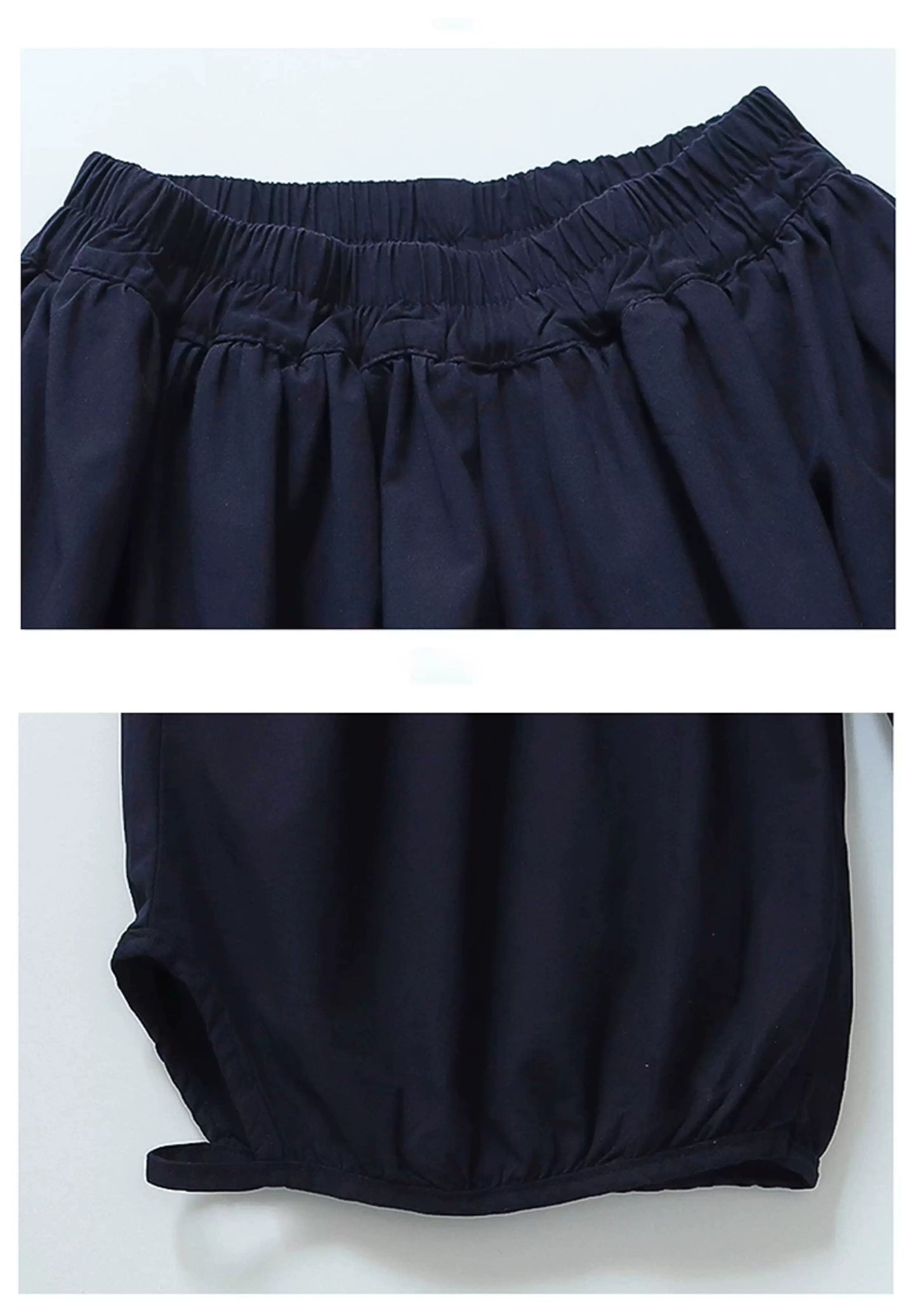 お洒落な女児半袖Tシャツ七分丈セットアップ