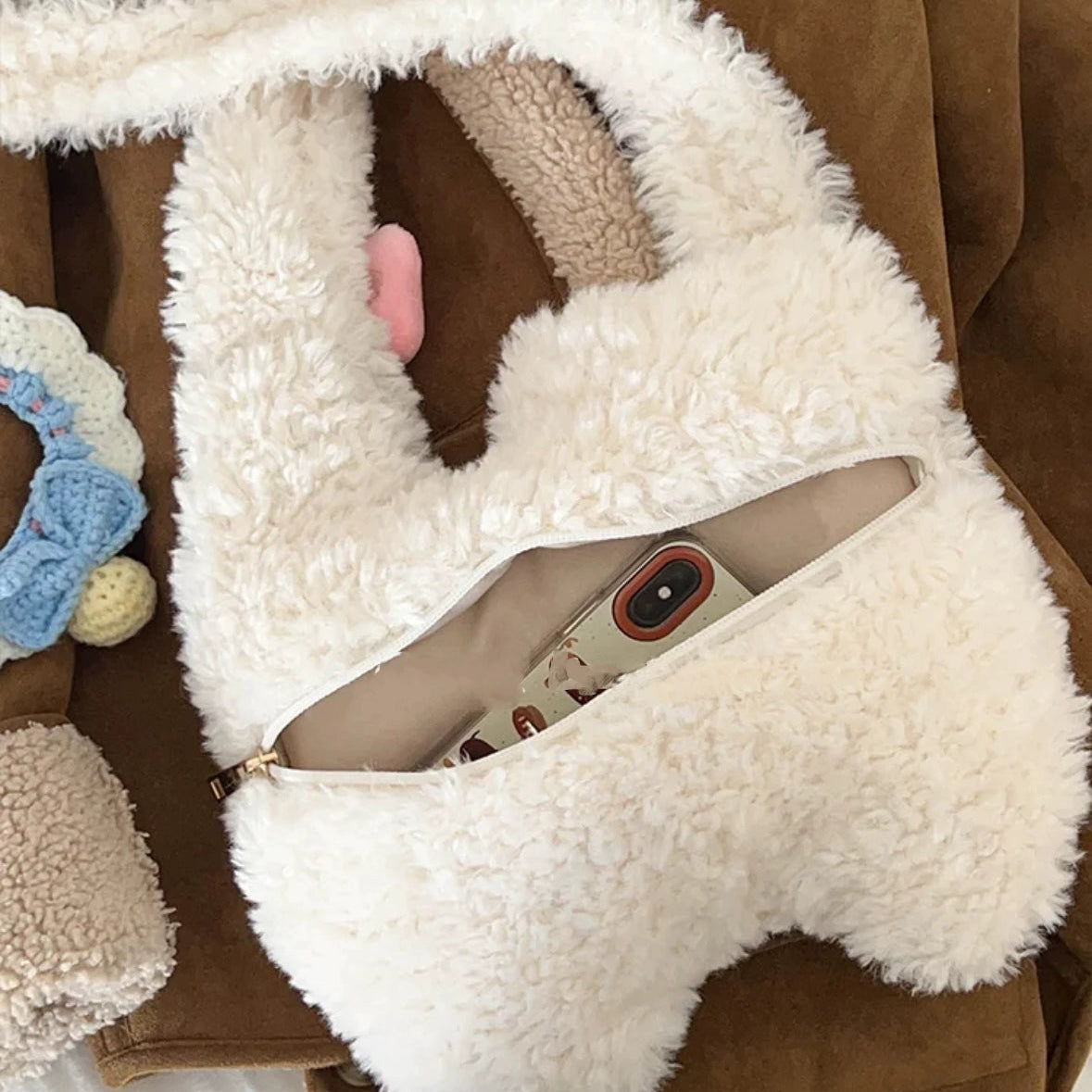 ねこぬいぐるみショルダー｜可愛い通勤斜めがけ・肩がけバッグ