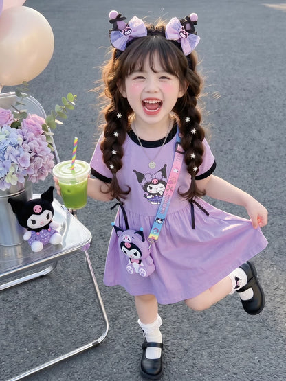 库洛米女童连衣裙夏小女孩薄款宝宝巨好看裙子2026新款儿童公主裙