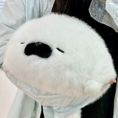 【おやすみタイムの相棒】もっちりアザラシ抱き枕｜究極の癒やしを届ける海獺ぬいぐるみ