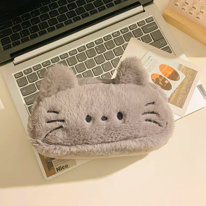 インスタ映えメガネネコぬいぐるみペンケース大容量学生デスク収納ポーチギフト