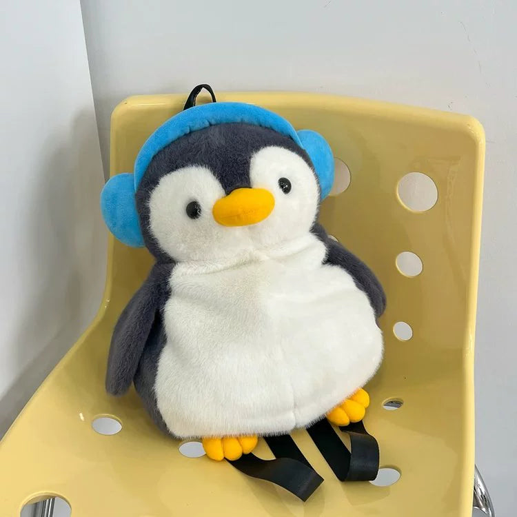 ペンギンぬいぐるみリュック｜ふわもこ可愛い子供用バックパック