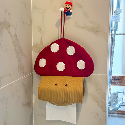 お部屋改造キノコ型壁掛けティッシュケース可愛すぎるマッシュルームファブリックカバー