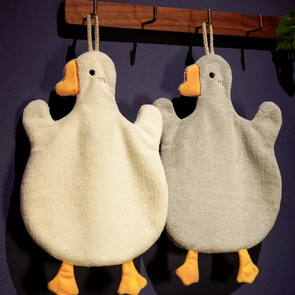 部屋キッチンかわいいガチョウハンドタオル