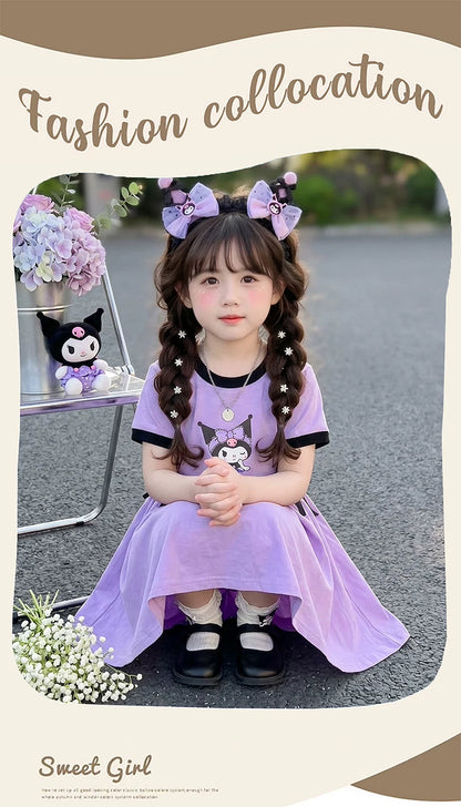 库洛米女童连衣裙夏小女孩薄款宝宝巨好看裙子2026新款儿童公主裙