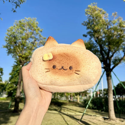 トースト猫耳ポーチペンケースシャムキジトラ高見え自分へのご褒美