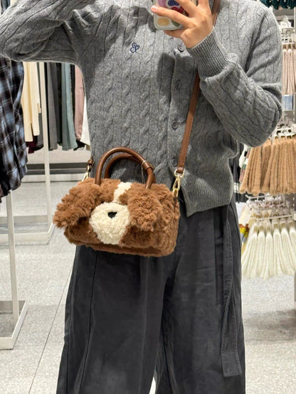 秋冬新作もこもこファーバッグ2wayショルダー手提げ